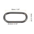 thumbnail image 2 of Unique Bargains Black Iron Electroplating Oval Buckles 10 Pack, 2 of 4