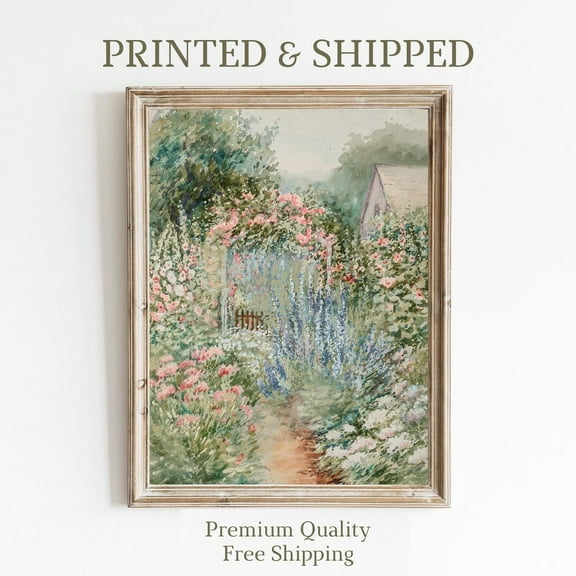 Floral Wall Art, Flowers Print, Spring Landscape Wall Art, Giclée Mailed Fine Art, Cottage Core Wall Art, Garden Home Decor #54, 8x12 UNFRAMED