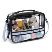 CORE Clear Stadium Approved Handbag with Adjustable Strap, Blue, 2 Liter