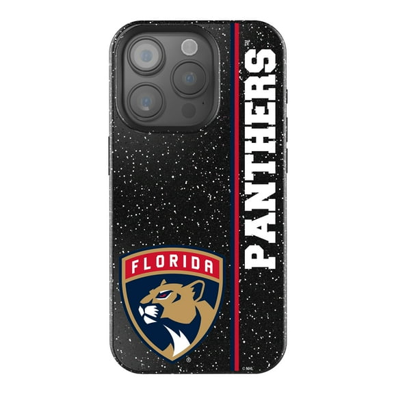 Keyscaper Black Florida Panthers Sidebar Bling iPhone Case