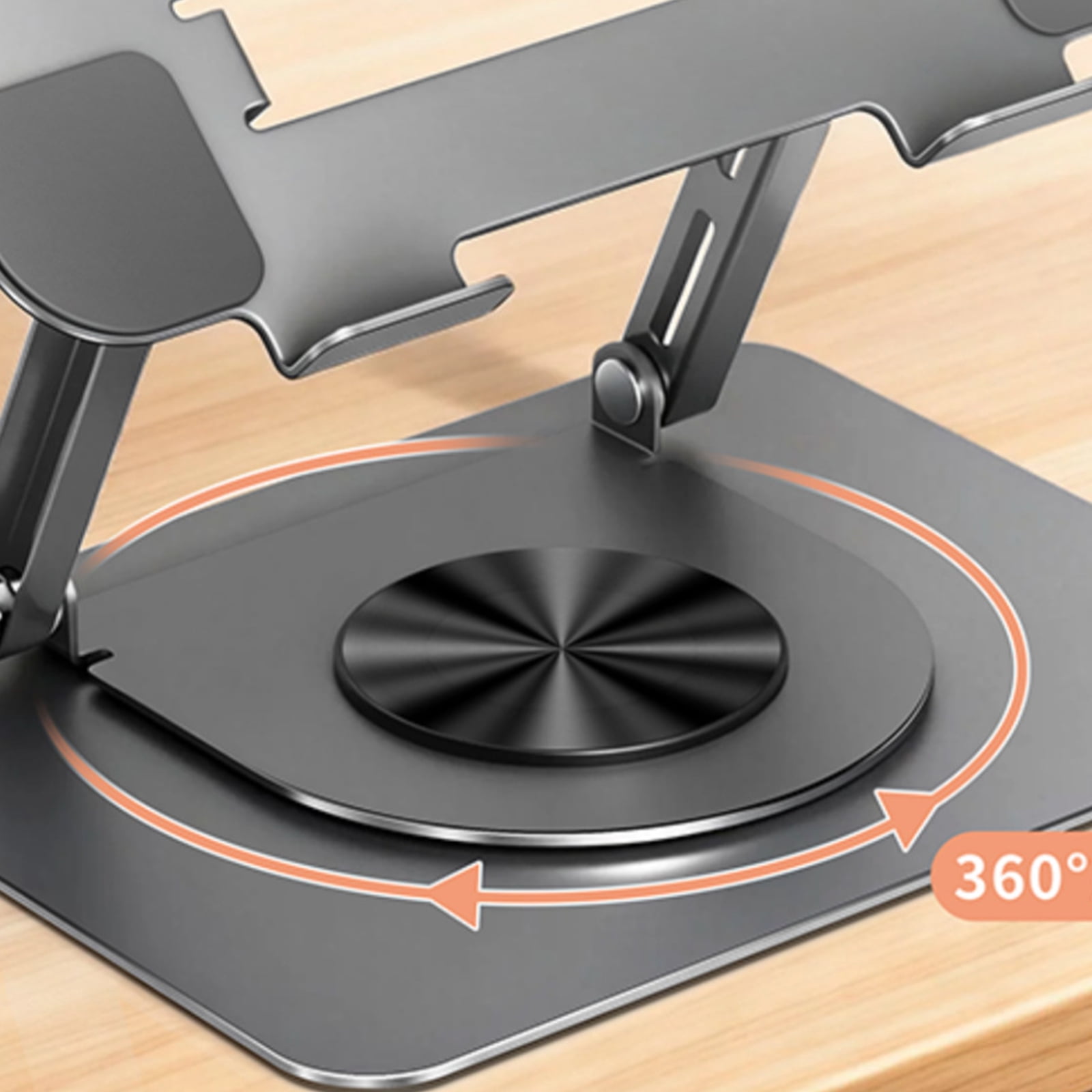 Carbon Steel Laptop Cooling Stand With Silicone Grips And Open Design For Enhances Airflows