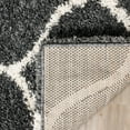 thumbnail image 4 of SAFAVIEH Hudson Arline Geometric Shag Area Rug, Dark Grey/Ivory, 4' x 6', 4 of 7