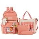 thumbnail image 5 of Conjunto de cuatro mochilas escolares para el campus, conjunto de varias piezas para estudiantes de primaria, 5 of 6