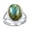 Labradorite, variant on Womens Oval Cabochon Moonstone Silver Ring with Split Shank Statement Design