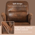 thumbnail image 3 of Homy Casa Office Desk Chair, Swivel Height Adjustable Criss-cross Computer Chairs Armchair Brown, 3 of 8