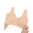 thumbnail image 3 of Xuanfei Women Crochet Lace Seamless Lightly Lined Full Coverage Bra, 3 of 5