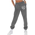 thumbnail image 2 of zbxnLI Graphic Women Sweatpants Elastic Waist Drawstring Sweatpant Casual Athletic Joggers Pants with Pockets, 2 of 4