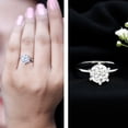 thumbnail image 3 of Certified Lab Grown Diamond 2 Carat Engagement Ring, EF-VS Quality - Ready To Gift, 14K White Gold, US 4.00, 3 of 8