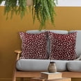 thumbnail image 6 of Antelope Burgundy Red Pillow Covers 20X20 Inch Neutral Animal Faux Fawn Decorative Pillow Cases Modern Euro Linen Throw Pillows Set of 2 Farmhouse Home Decor For Sofa Couch Porch Outdoor, 6 of 6