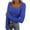 Blue, variant on Wlynlyn Womens Long Sleeve Shirts Square Neck Ribbed Knit Slim Fitted Tops Casual Solid Color Stretchy Soft Basic Tees