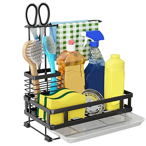 Kitchen Sink Organizer - Sponge Holder for Kitchen Sink, Non-Slip Kitchen Caddy Sink Organizer