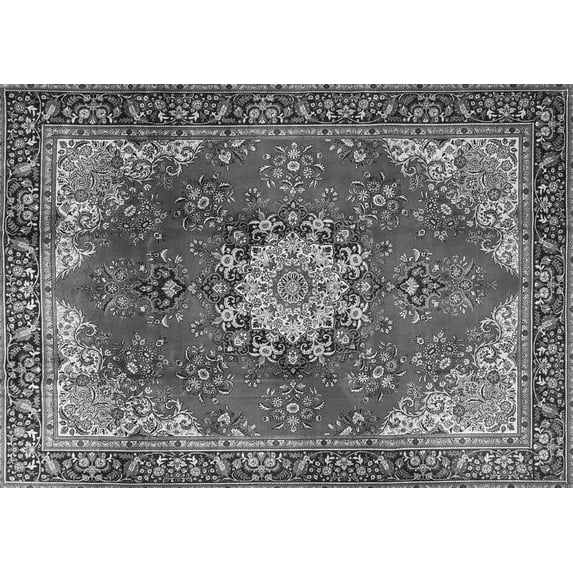Ahgly Company Indoor Rectangle Persian Gray Traditional Area Rugs, 2' x 5'