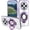 Purple, variant on Compatible with Oppo Reno 12F 5g Case with Magnetic Stand, for Oppo Reno 12 FS 5g Phone Cases Silicone Transparent Accessories Funda Shockproof Luxury Protective Original Cover (Silver)