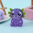 thumbnail image 4 of Coollooc Salamander Stress Relief Toys, Squeeze Axolotl Sensory Fidget Toys, Stress Relief Axolotl Malt Sugar Ball, Party Favors Cute Animal Squeeze Toys, Birthday Gift(Purple), 4 of 9