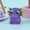 Purple, variant on Glitter Axolotl Squeezable Desk Decor, Colorful Soft Fidget Toy Squishy Tabletop Ornament for Home & Office Decoration Birthday Gifts