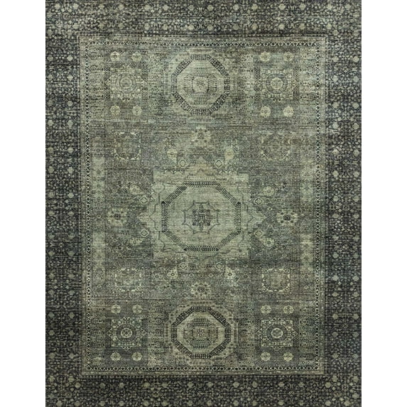 Ahgly Company Indoor Rectangle Abstract Taupe Brown Abstract Area Rugs, 2' x 3'
