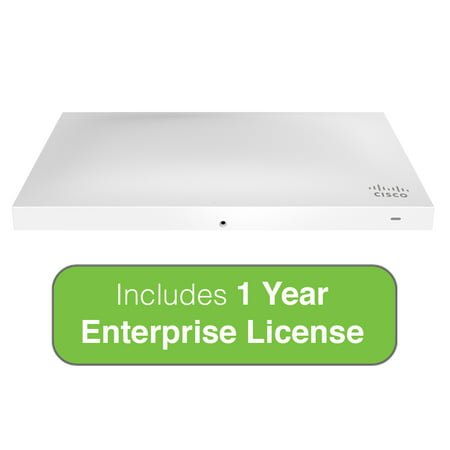 Cisco Meraki MR52 Dual-Band, 4x4:4, 802.11ac Wave 2 Indoor High Performance Wireless Access Point with 1 Year Enterprise