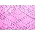 thumbnail image 1 of Ahgly Company Indoor Rectangle Solid Pink Modern Area Rugs, 3' x 5', 1 of 4