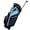 Black/Teal, variant on MacGregor Golf VIP Ladies Cart Bag with Built In Wheels / Handle, 14 Way Divider, Black/Pink
