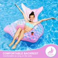 thumbnail image 2 of Flotadores inflables para piscina con diseño de pez dorado GLHMOGM para adultos y niños, 2 of 7