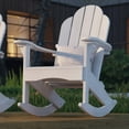 thumbnail image 3 of Wildridge Classic Adirondack Rocking Chair, White - Outdoor Weather Resistant HDPE Rocking Chair for Patio, Deck, Fire Pit, 3 of 4