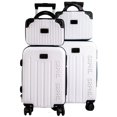 thumbnail image 1 of Set de 4 Maletas de Viaje Rígidas 20 y 18 Pulgadas con 2 Neceseres de 11 Pulgadas Equipaje Ligero con Ruedas 360 y Candado TSA Seraphiel, 1 of 7
