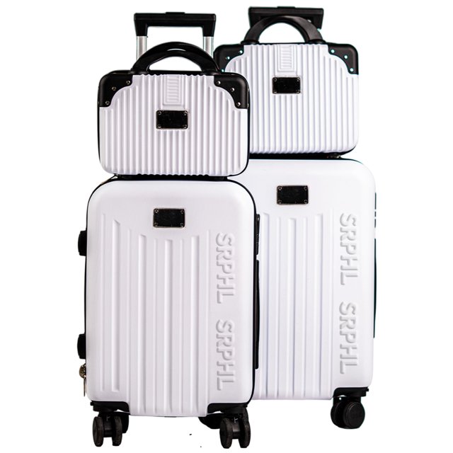 Set de 4 Maletas de Viaje Rígidas 20 y 18 Pulgadas con 2 Neceseres de 11 Pulgadas Equipaje Ligero con Ruedas 360 y Candado TSA Seraphiel