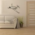 thumbnail image 3 of Airplane Flying Scene Silhouette Air Plane Jet Helicopter Wall Sticker Art Decal for Girls Boys Kids Room Bedroom Nursery House Fun Home Decor Stickers Wall Art Vinyl Decoration Size (18x20 inch), 3 of 3