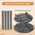thumbnail image 6 of Nalone 2-Layer Outdoor Side Table, Outdoor Coffee Table HDPE Weather-Resistant Adirondack Deck Table Side Patio End Table for Living Room Bedroom, Outdoor Side Table Outside, Gray, 6 of 7