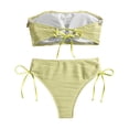 thumbnail image 4 of WILLBEST Trajes de Baño Conjunto de Bikini Para Mujer Traje de Baño de Dos Piezas Tankini de Playa Con Ribete de Encaje y Traje de Baño de Verano, 4 of 5