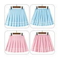 thumbnail image 4 of SILVERCELL 4-14T Girls Pleated Mini Skirts With Lining Shorts, Teens Girl Back To School Uniform Skirts Tennis Skater Skorts, 4 of 8
