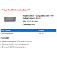 thumbnail image 2 of Head Bolt Set - Compatible with 1989 Dodge Raider 3.0L V6, 2 of 2