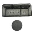 thumbnail image 2 of Modelo de sofá y mesa a escala 1/64 para taller mecánico, decoración de escena, accesorio para diorama de taller mecánico, realista para maquetas de sofá negro, 2 of 9