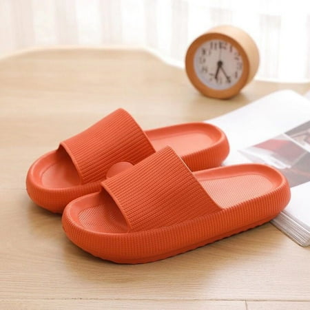 

Non-slip Ultra-Soft Slippers 4cm EVA Flip Flop Athletic Sandal for Summer Bathroom Home Office Solid New