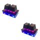 thumbnail image 1 of Sidaley USB C con cable Mini 2 Key Game Keypad RGB LED retroiluminado con una sola mano 2piezas Negro, 1 of 1