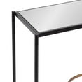 thumbnail image 6 of Kate and Laurel Catriona Modern Glam Metal Skinny Side Table, 19 x 11 x 24, Black and Gold, Rectangular Slim Living Room End Table with Geometric Base for Use as Bedroom Accent or Entryway Decor, 6 of 9