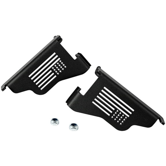 2PCS Metal Front Door Foot Pegs Rest Pedals for Jeep Wrangler JK JL 2007~2020