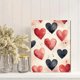 thumbnail image 2 of Qisvanset 12x16 Inch Pink Heart John Bible Canvas Wall Art, Girly Typography Valentine Home Decor, 2 of 5