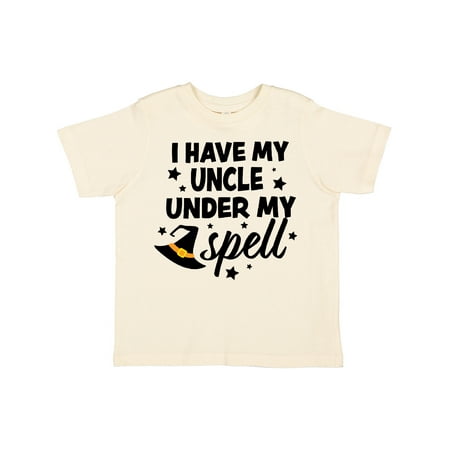 

Inktastic I Have My Uncle Under My Spell with Cute Witch Hat Gift Toddler Boy or Toddler Girl T-Shirt