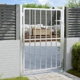 thumbnail image 1 of vidaXL Portail de Jardin 100x125 cm Acier Inoxydable, 1 of 5