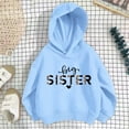 thumbnail image 2 of CONFREE Hoodies for Teen Girls Long Sleeve Hooded Sweatshirt for Girls Trendy Big Sister Letter Prints Fashion Preppy Pullover Tops, 2 of 3