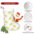 thumbnail image 5 of Bingfone Yellow Rubber Duck Print Personalized Christmas Stocking - Snowman Design Large 18 inch,Family Holiday Season Decor, 5 of 7