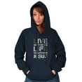 thumbnail image 3 of Live the Life With Jesus Religion Unisex Plus Fleece Graphic Hoodie Brisco Brands 4X, 3 of 4