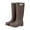 Brown, variant on Women's Tall Waterproof Rain Boots for Outdoor Rainforest Hiking & Beach Shelling, Non-Slip Deep Tread Wellies