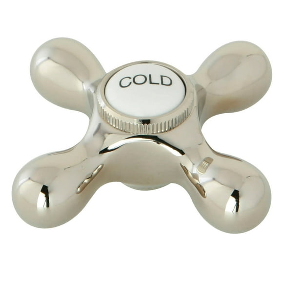 Kingston Brass Kbh179axc Cold Metal Cross Handle, 3/8" X 16Pt - Nickel