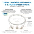 thumbnail image 2 of Tripp Lite Safe-it Cat6a 10g-Certified Snagless Antimicrobial S/ftp Ethernet Cable (rj45 M/m), Poe, White, 3 Ft. - Network Cable - Rj-45 (m) To Rj-45 (m) - 3 Ft - S/ftp - Cat 6a - Ieee 802.3at, 2 of 5