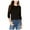 Black - black, variant on Carbon Copy Womens Heart Embellished T-Shirt, Black, Small