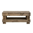 thumbnail image 2 of del Hutson Designs Landmark Pine Farmhouse Coffee Table, Dark Walnut, 2 of 9