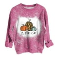 thumbnail image 1 of WXLWZYWL Trendy Sweatshirts For Women 2023 Woman Round Neck Long Sleeve T-Shirt Printing Loose Blouse Tops, 1 of 5