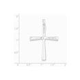 thumbnail image 2 of Sterling Silver Cross Pendant - 5.2 Grams - Measures 44x29mm Wide, 2 of 2